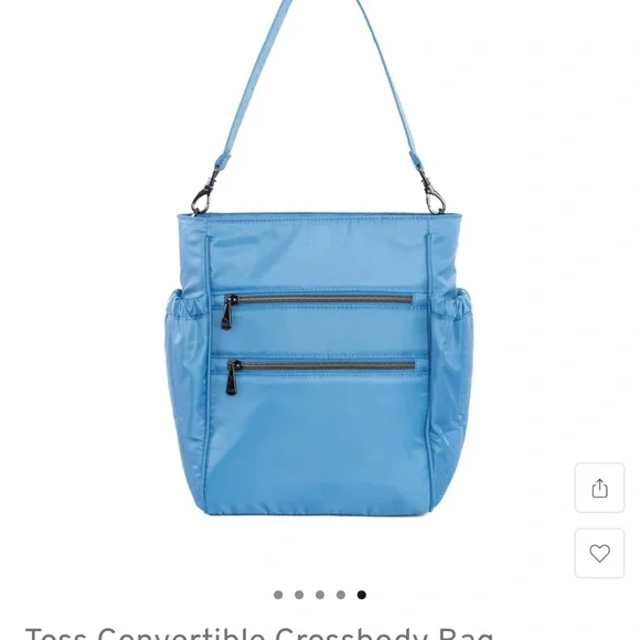 Lug Toss~Coastal Blue💙💙~Convertible Crossbody Tote Bag~NWOT - Picture 4 of 6